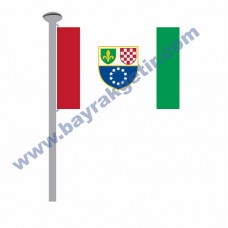 BOSNA GÖNDER BAYRAK 50x75 ( EBAT SEÇİNİZ )